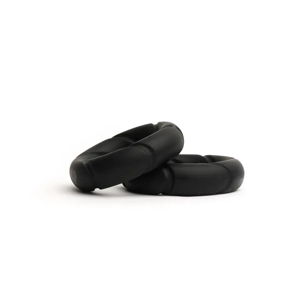Miniaturbild: Liquid Silicone Ready Rings 2-Pack Black