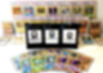 Pokemon Card Mystery Packs from PokeDex TX Lined up with some of the slabs and hits added in these mystery pokemon packs