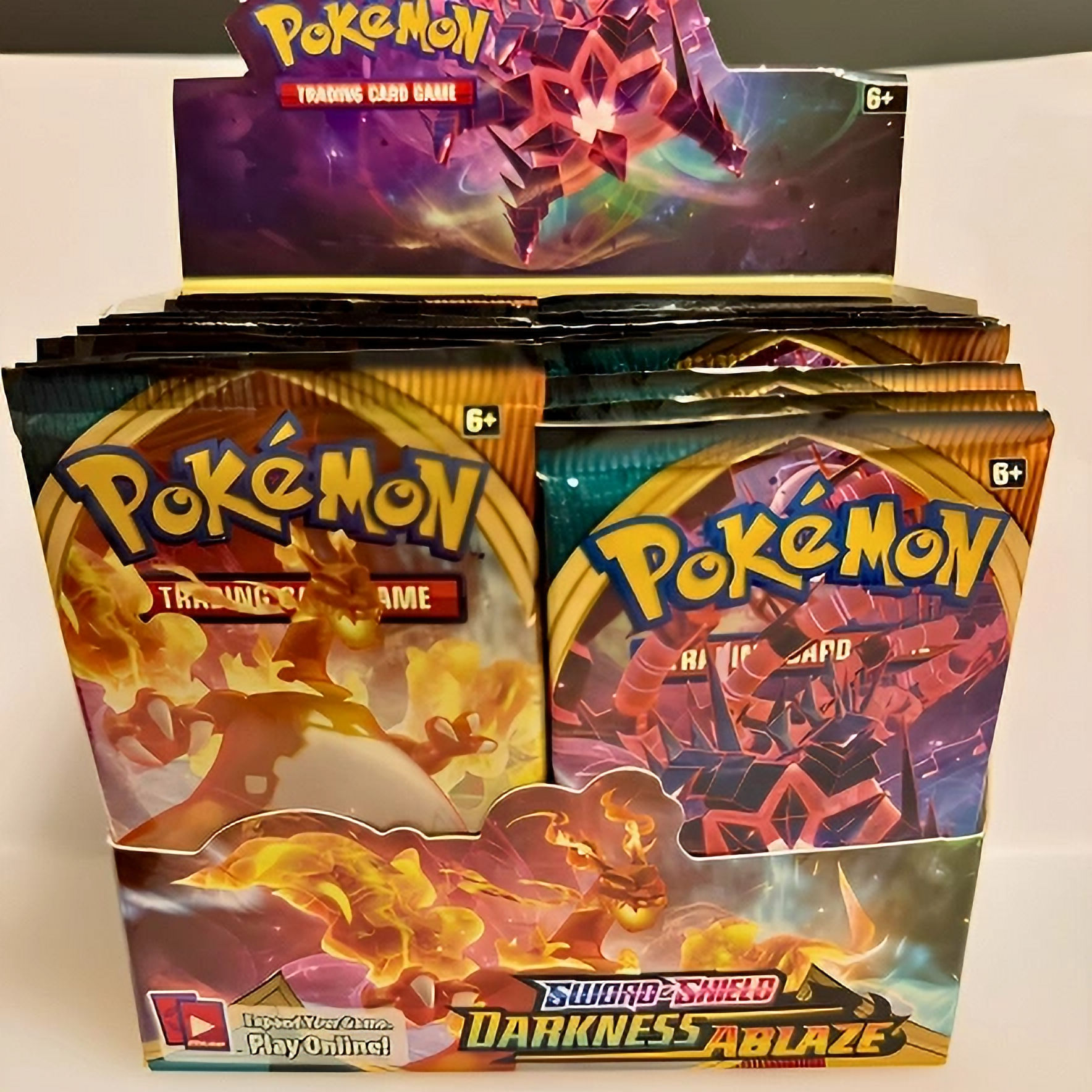 Pokemon Darkness Ablaze Booster Packs Filled inside a Booster Box