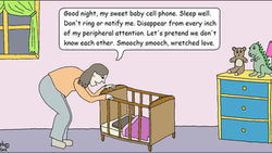 I Put My Cell Phone To Bed In Its Crib - Nighty Night, Precious One