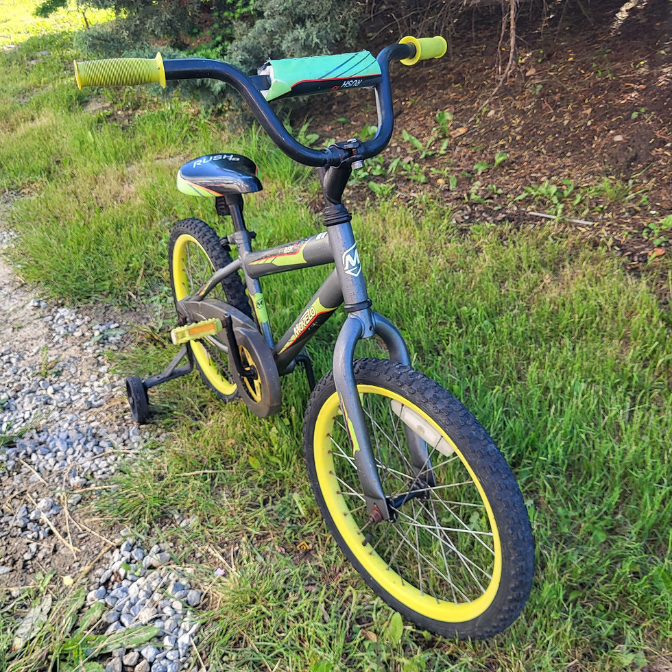 Thumbnail: 18" Movelo Rush Bike with training wheels