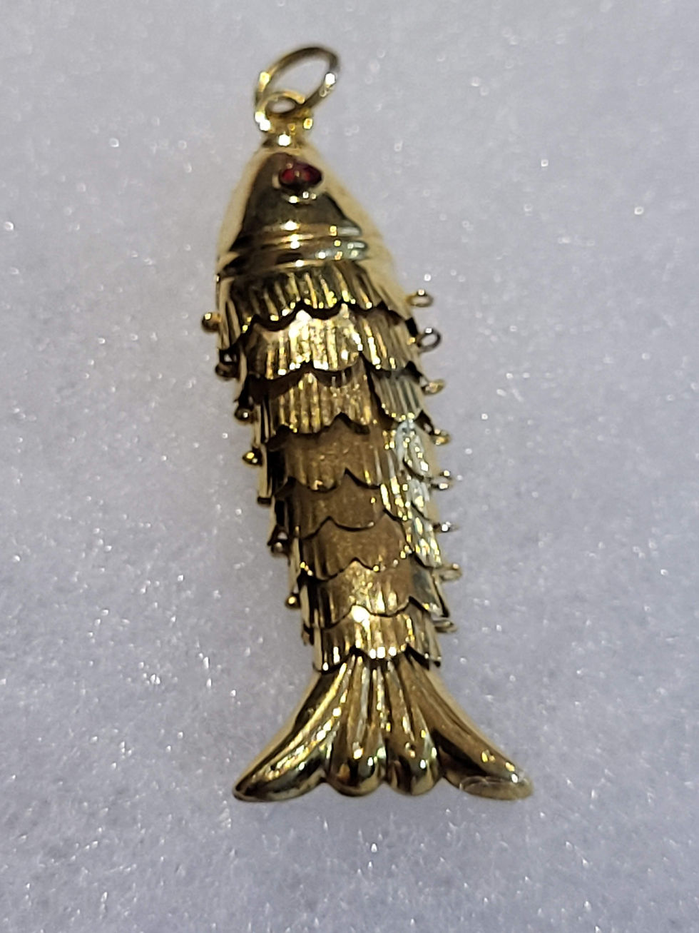 Thumbnail: 14K Gold Long Fish Pendant