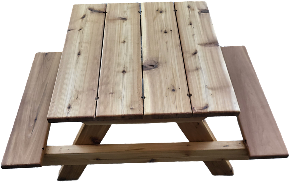 Thumbnail: New Wood Kids Picnic Table