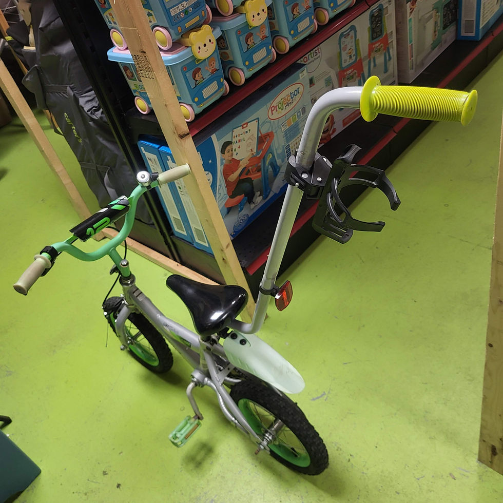 Thumbnail: 12" Supercycle Uproar Bike w/ Parent Handle,