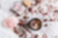 Handmade ecological and vegan candle on a white background with dried flowers and rose qua