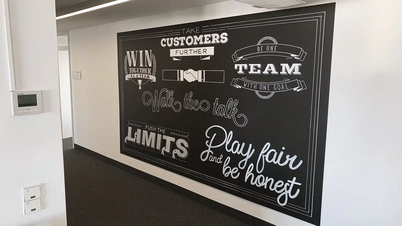 Kreidetafel für Büro