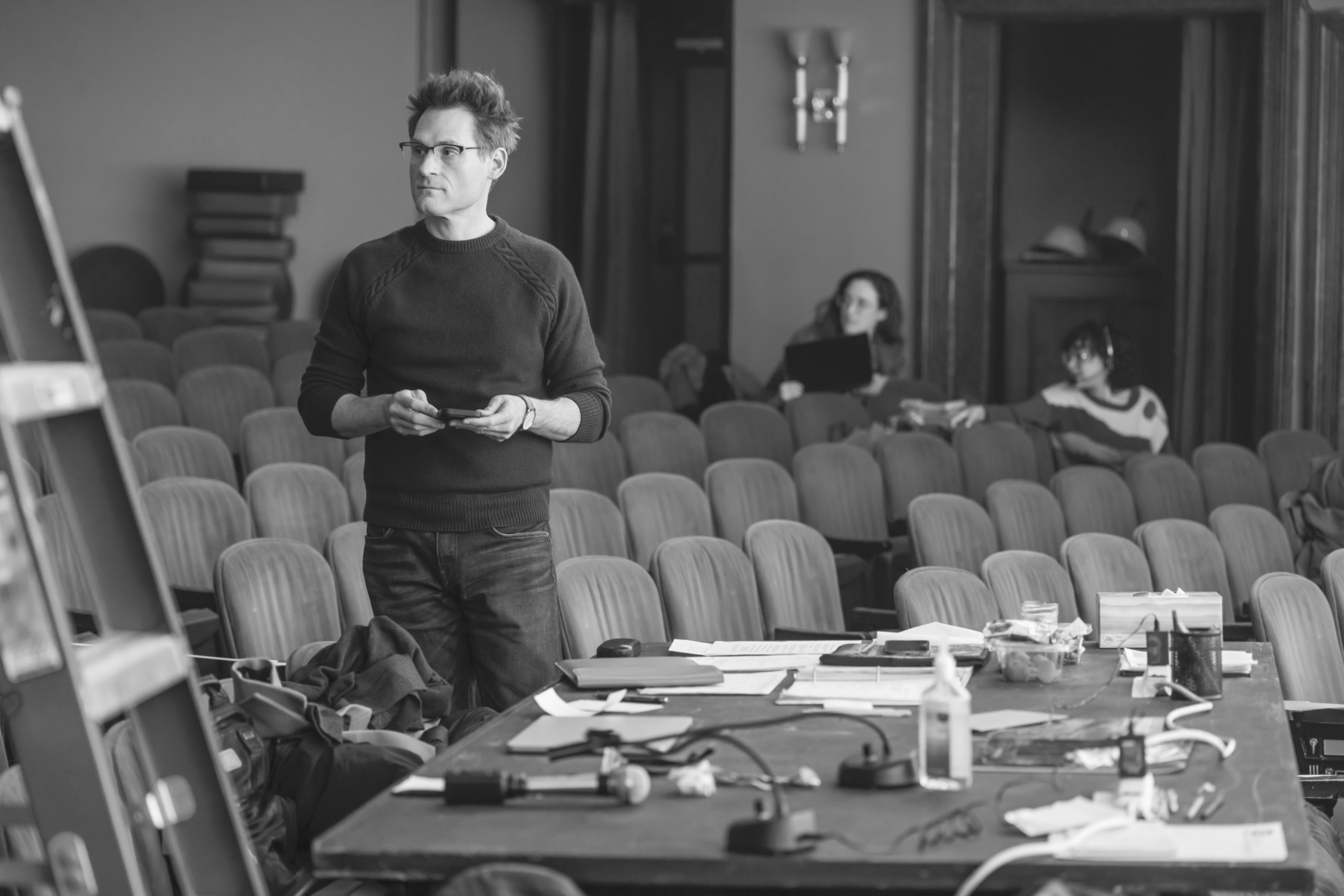 Kenneth Ferrone inside the Nederlander Theatre