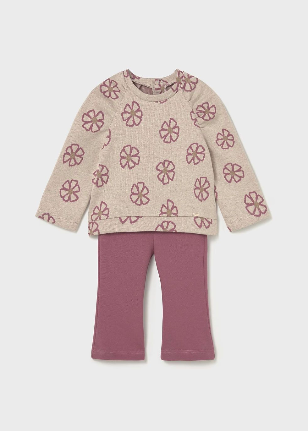 Baby Leggings and Printed Sweatshirt Set