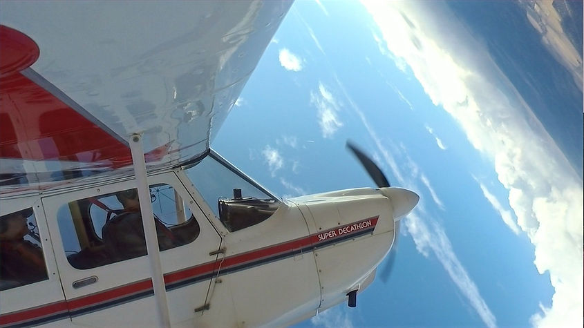 Airplane doing upset recovery