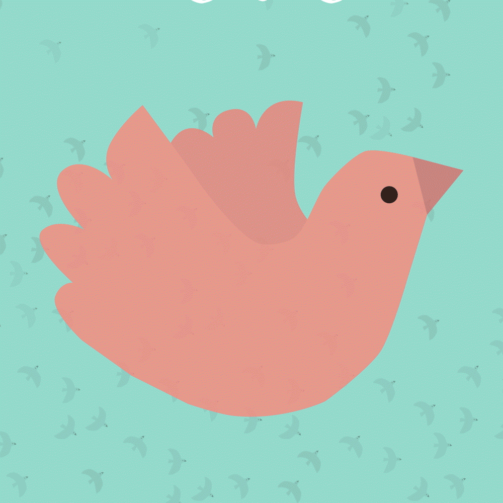 GIF of social post that has examples of the coded posters that can be made using the Change Is Made With Code coding projects.