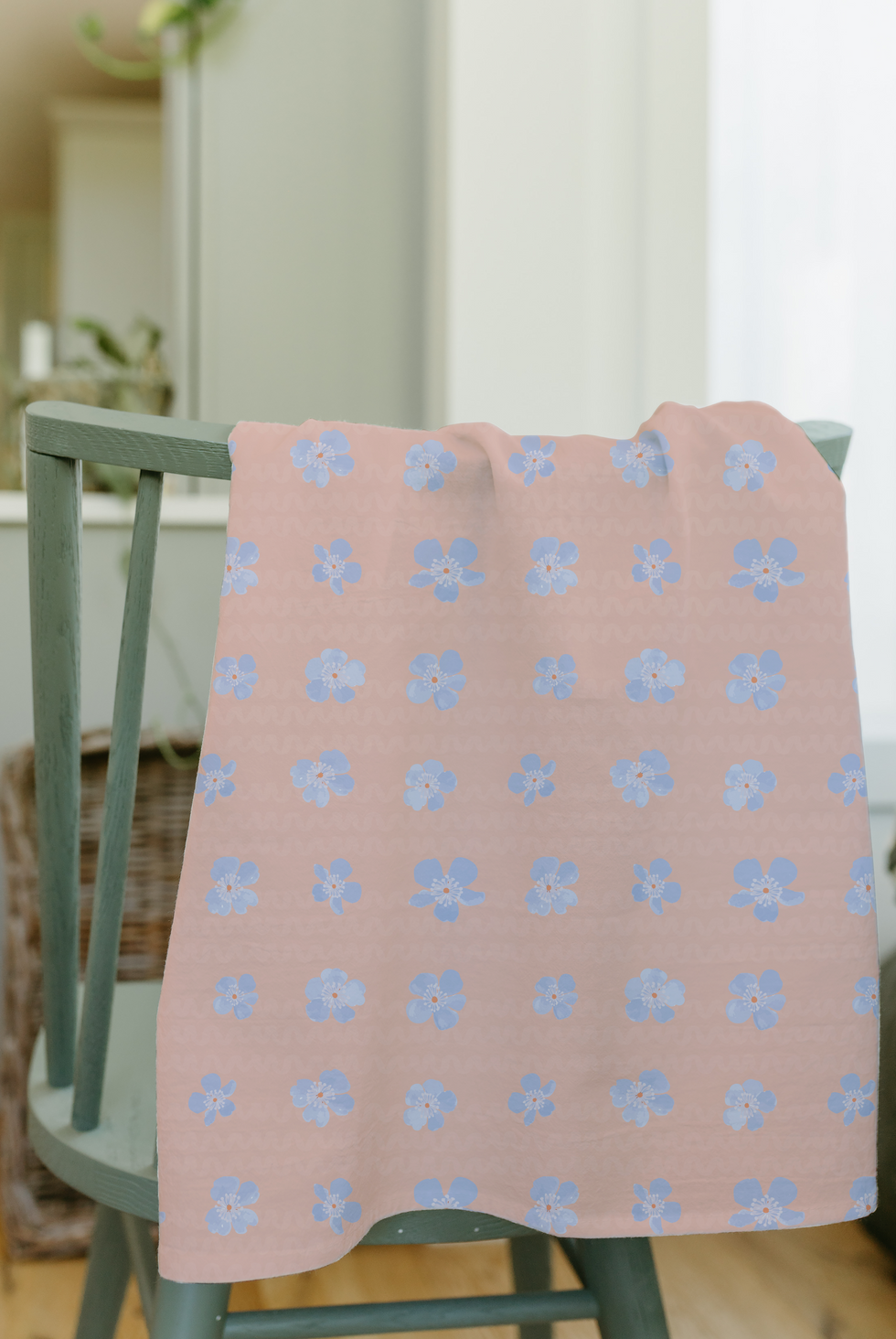 cherry blossom towel blanket