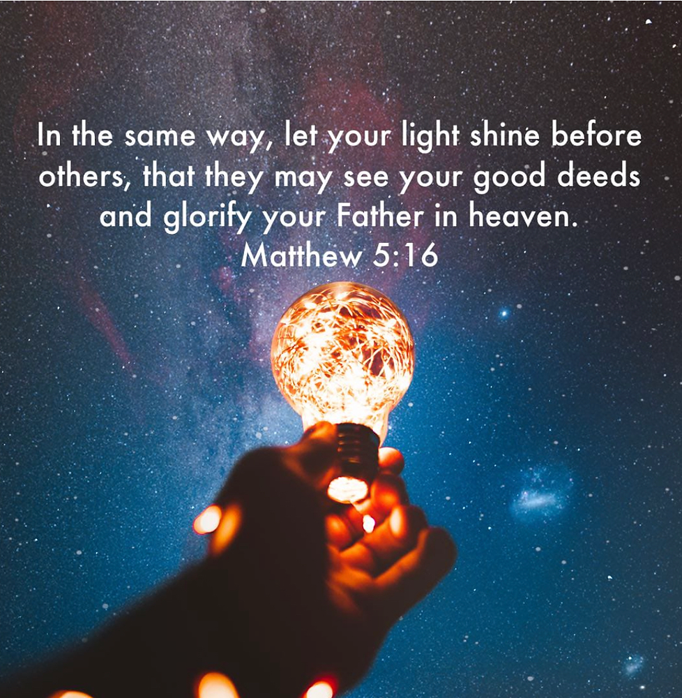 Lightworkers Scriptures Be a light at work