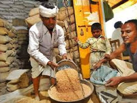 भामाशाहमंडी में 60 हजार बोरी गेहूं की आवक