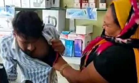 टोंक में महिला का दिखा दुर्गा रूप