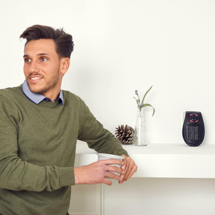 Taurus Tropicano Plug Heater Mini cerámico portátil, Ligero y Compacto.