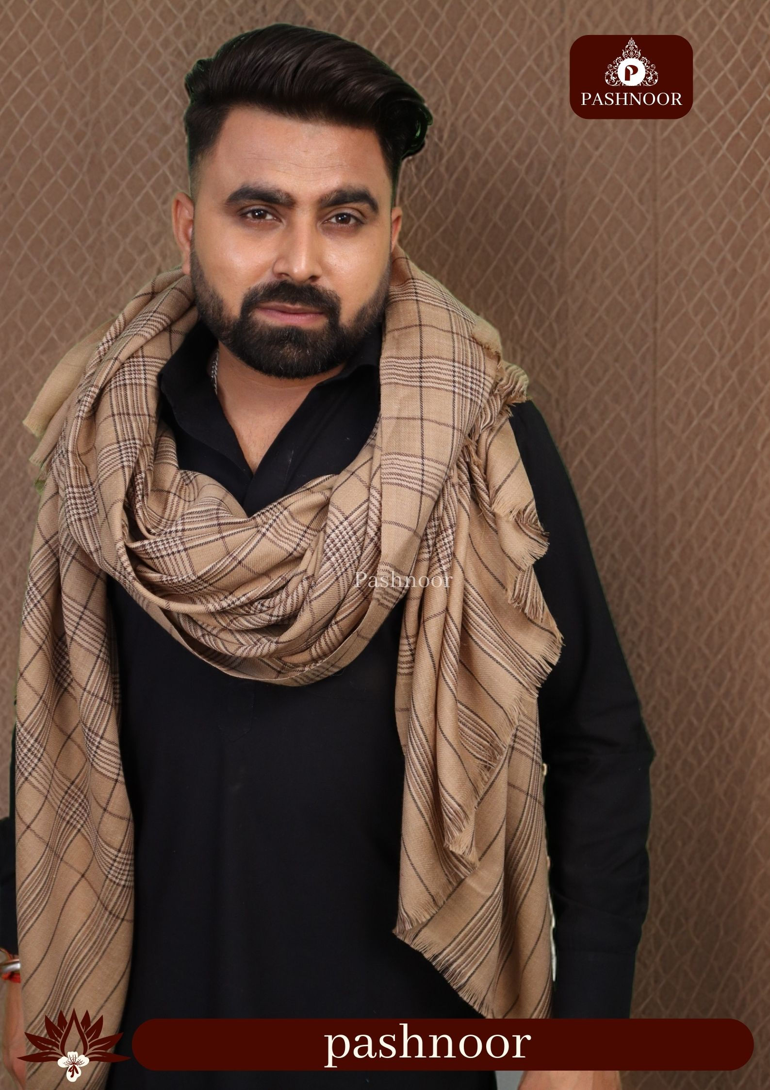 PASHMINA MEN SHAWL ONLINE | PASHNOOR PASHMINA SHAWLS