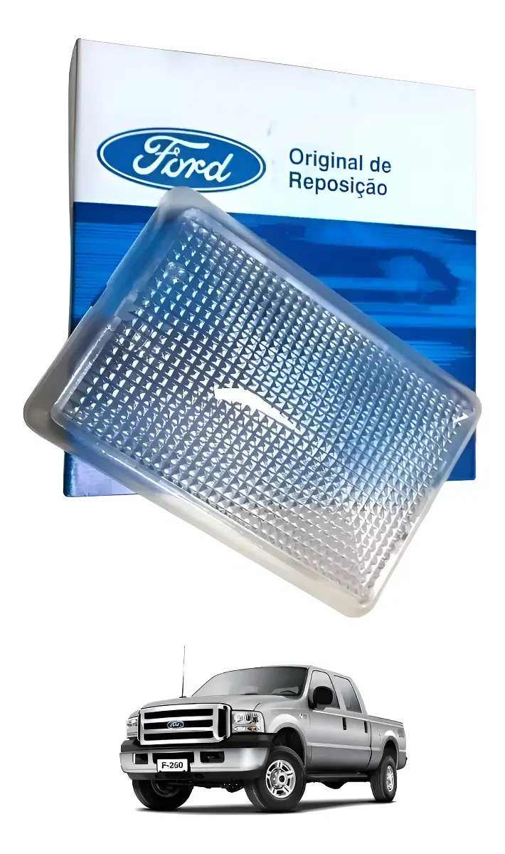 Lente Lanterna Luz Teto F250 F350 F4000 Original Ford 99/...