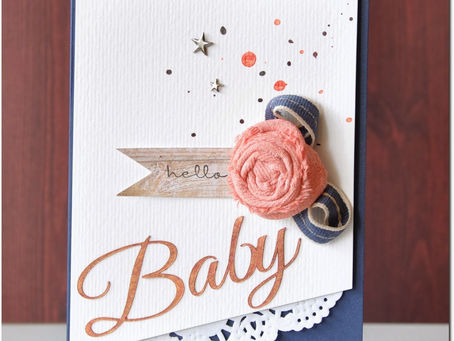 Baby flower card