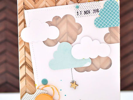 Babykarte mit Namenskette