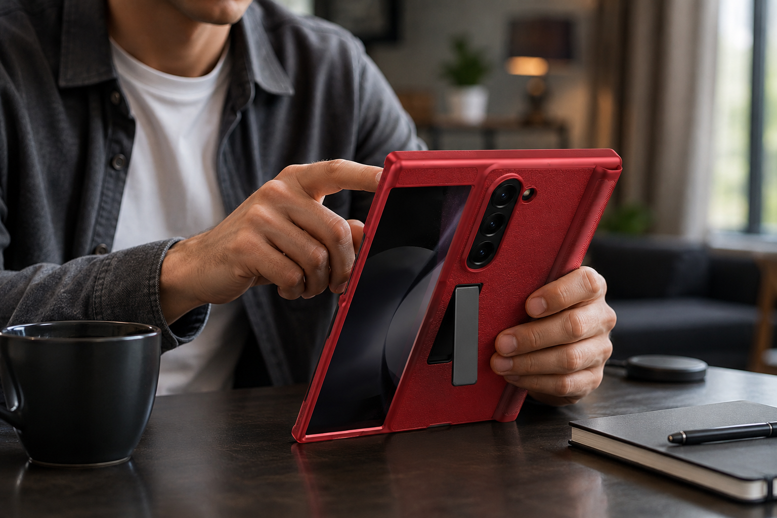 Galaxy Z Fold 6 Luxury Kickstand Case