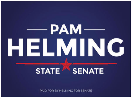 NEW YORK STATE SENATOR PAM HELMING ANNOUNCES BID FOR RE-ELECTION