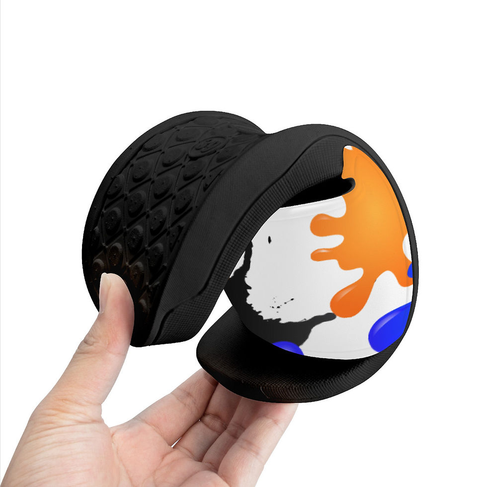 Thumbnail: "Killin' It" Slide Sandals - Black/Blue/Orange
