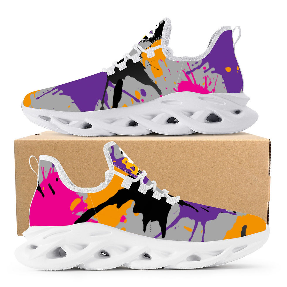 Thumbnail: Killin It Flex Control Sneaker - White Pink Purple Orange