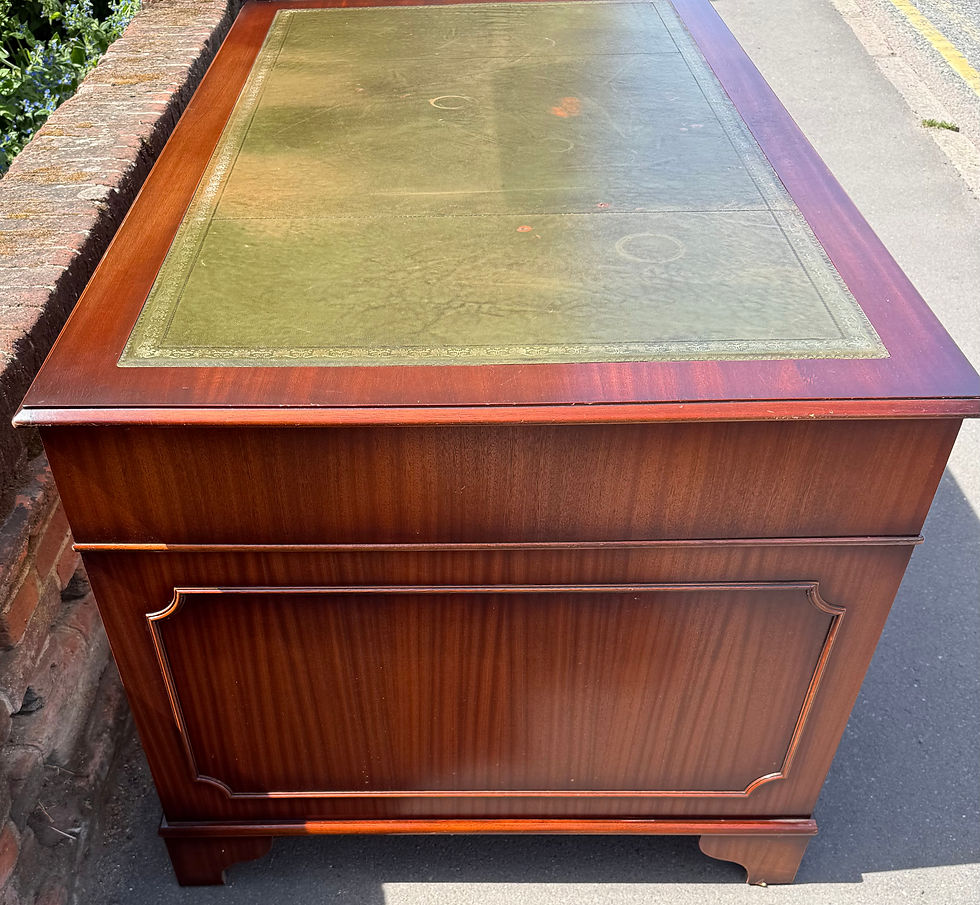 Thumbnail: Traditional Large 5ft Twin Pedestal Desk
