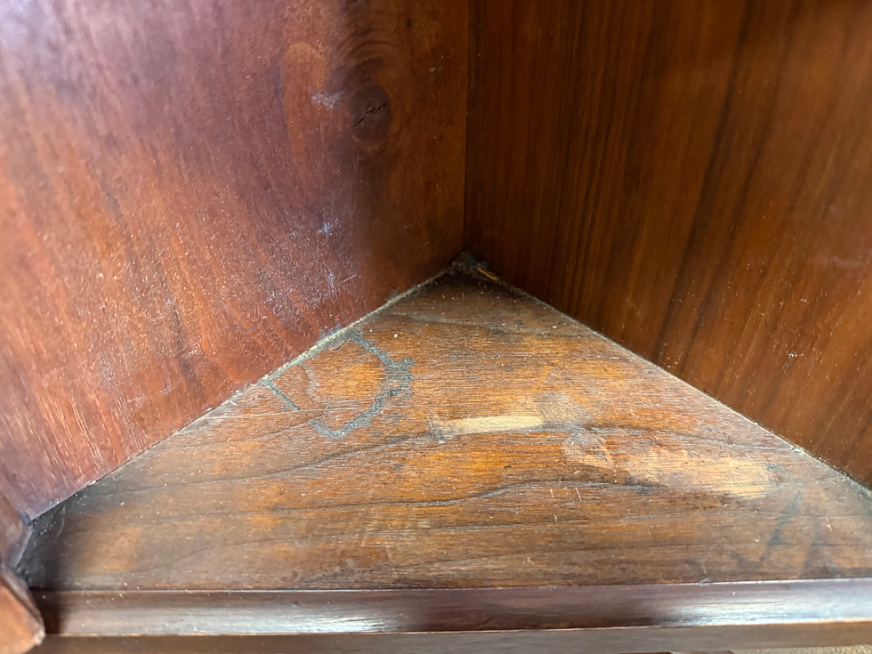 Thumbnail: Petite Victorian Mahogany Wall Hung Corner Cabinet