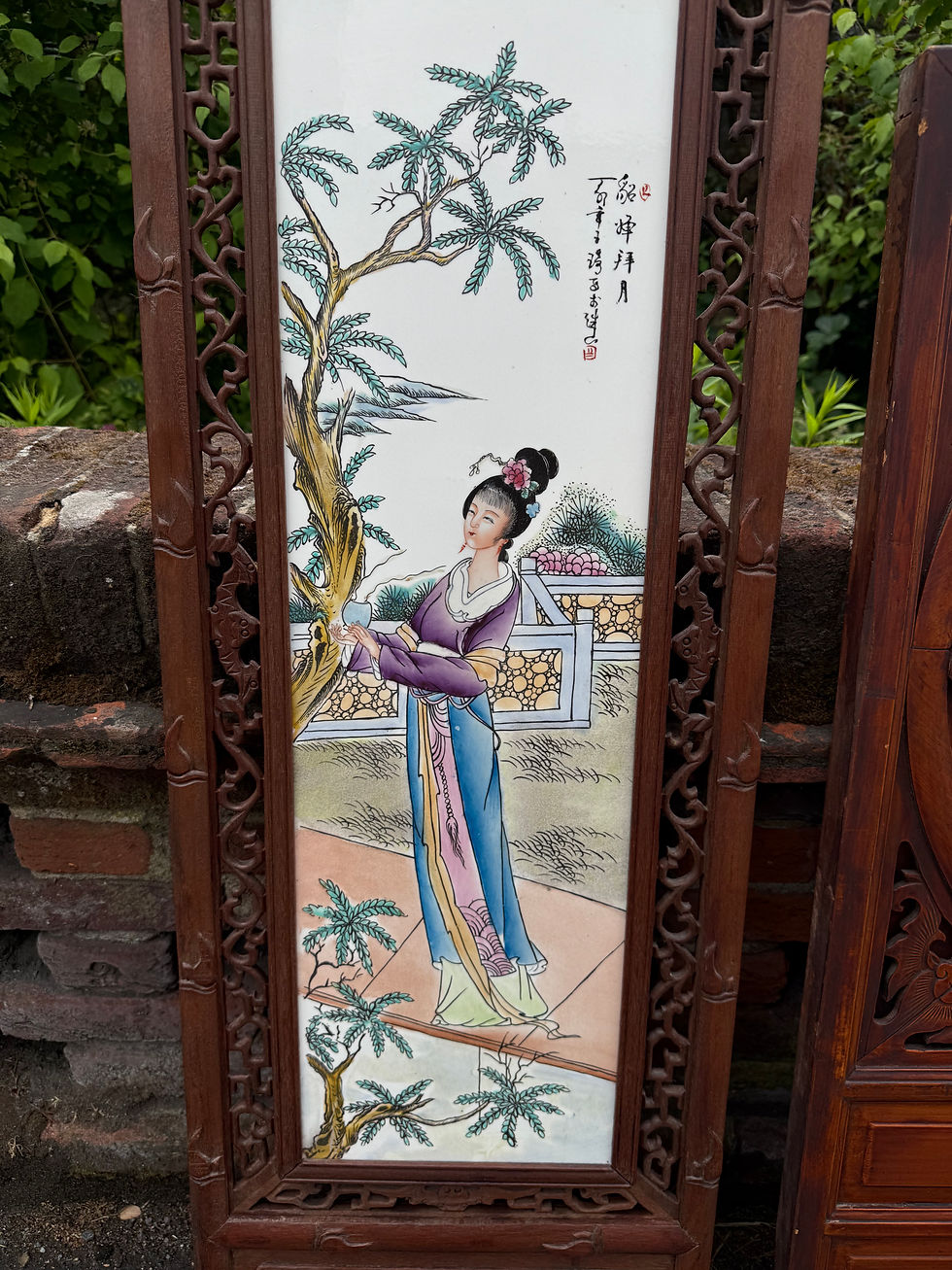 Thumbnail: 3 Decorative Oriental Wall Panels