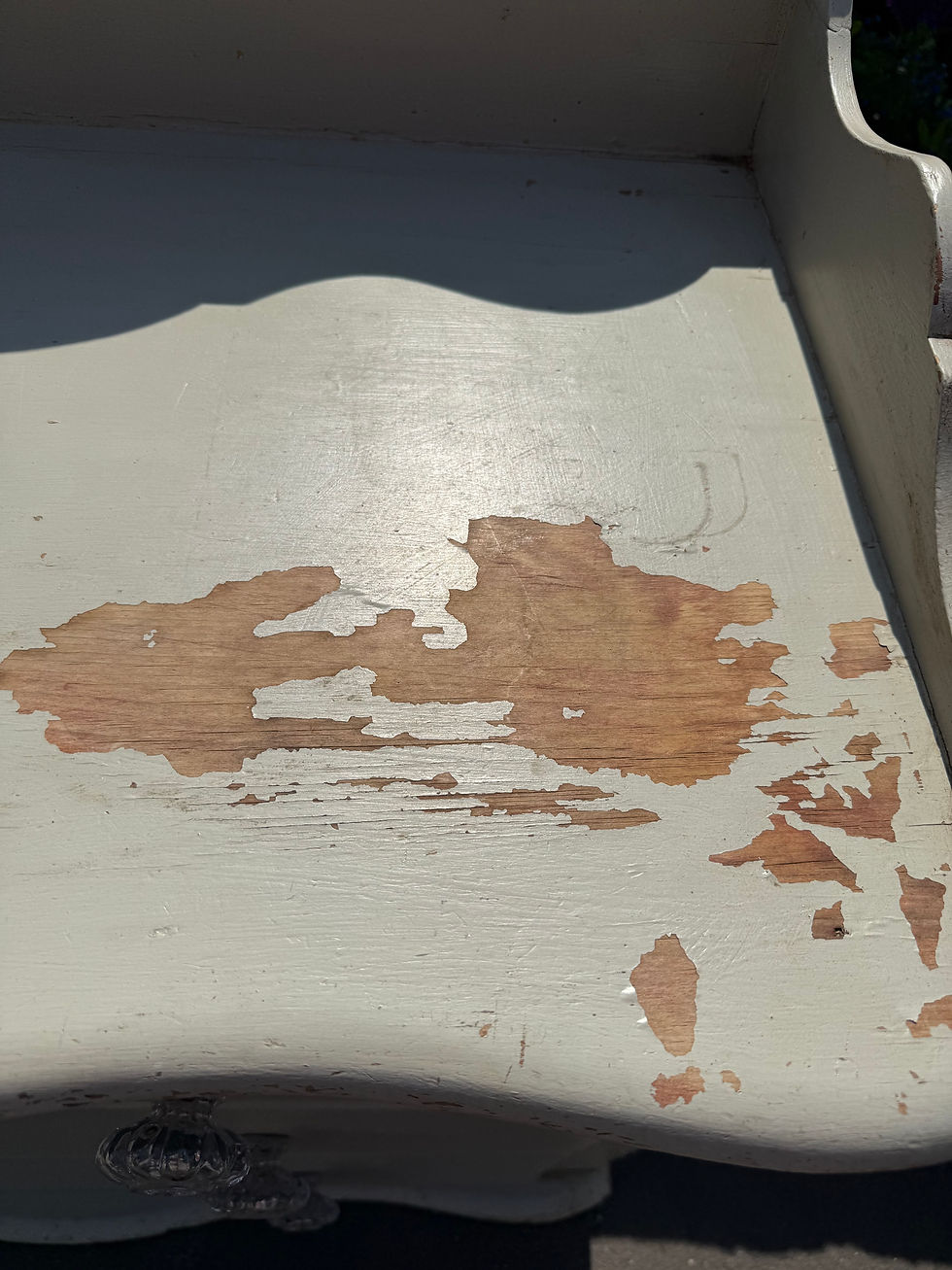 Thumbnail: Painted Victorian Pine Gallery Back Chest Of Drawers