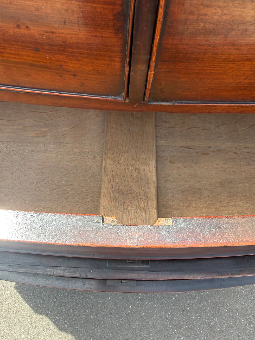Thumbnail: 19th Century Mahogany Bow Fronted Chest Of Drawers
