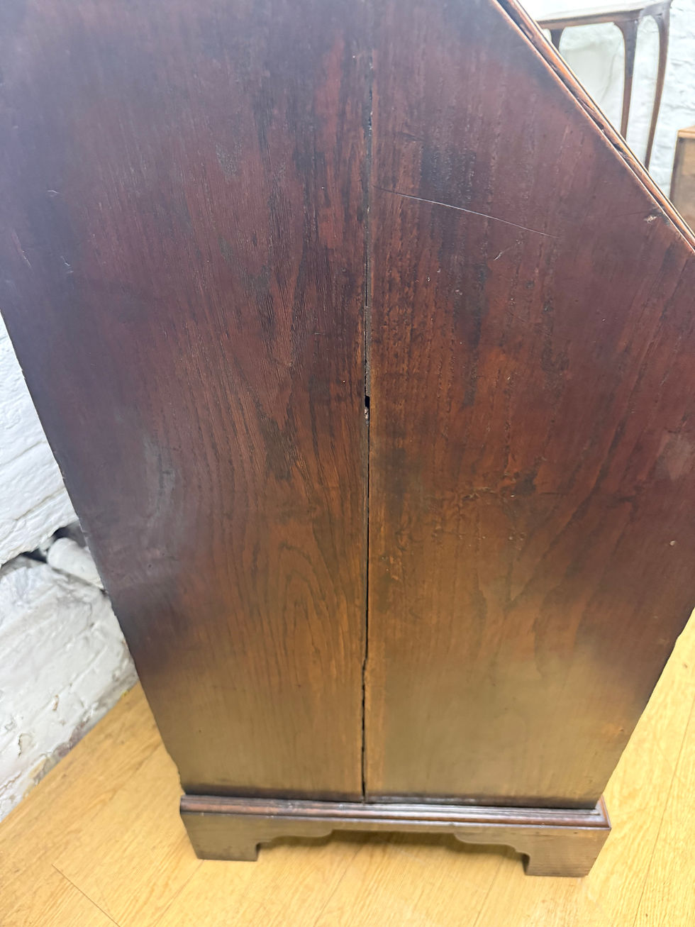 Thumbnail: Charming Georgian Oak Slope Fronted Writing Bureau