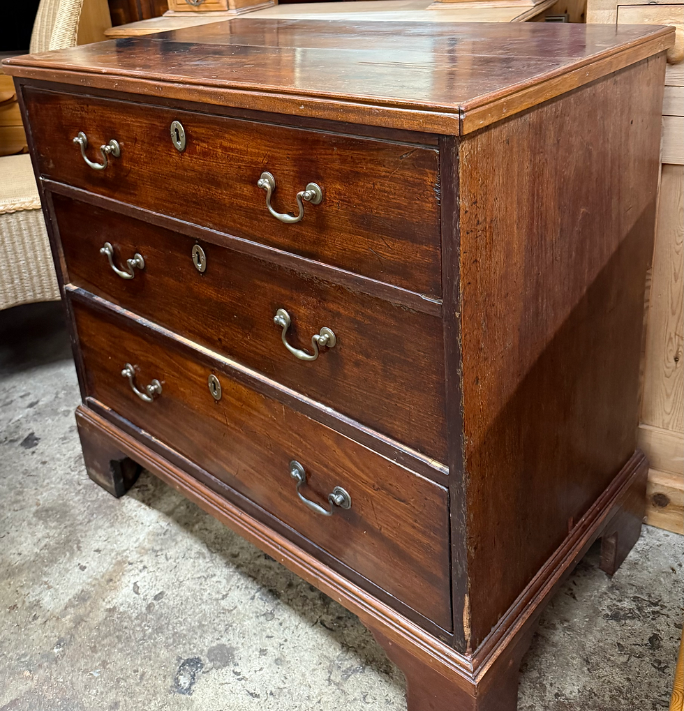 Thumbnail: Small Antique Mahogany Chest Of Drawers