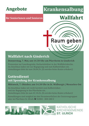 Angebote für Seniorinnen und Senioren 