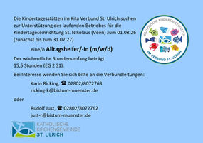Stellenausschreibung Kindertageseinrichtung 