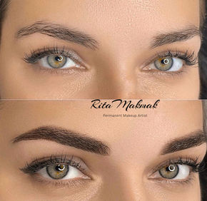 eyebrow before/after