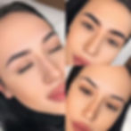 powder brows before/after