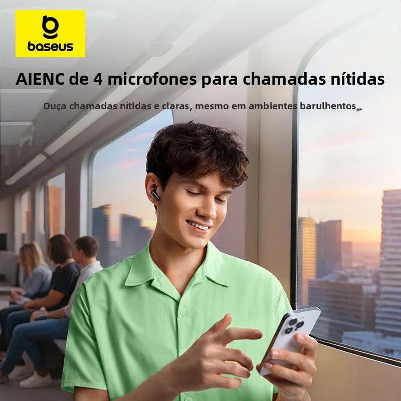 Thumbnail: Baseus Bass EP10 NC -43dB Noise Cancelling ANC True Wireless Earbuds Bluetooth 6