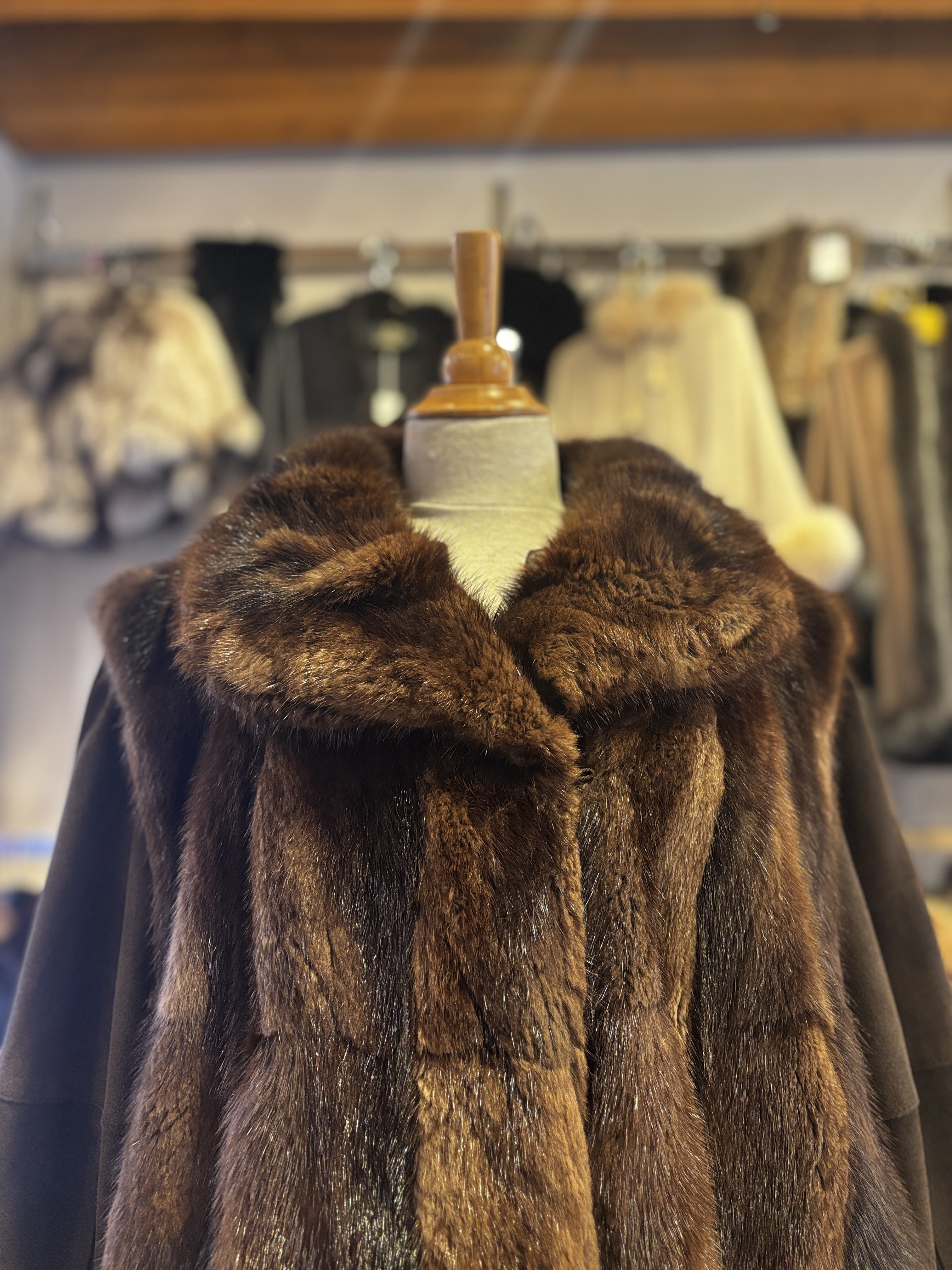 Manteau de rat musqué Brun, XLarge