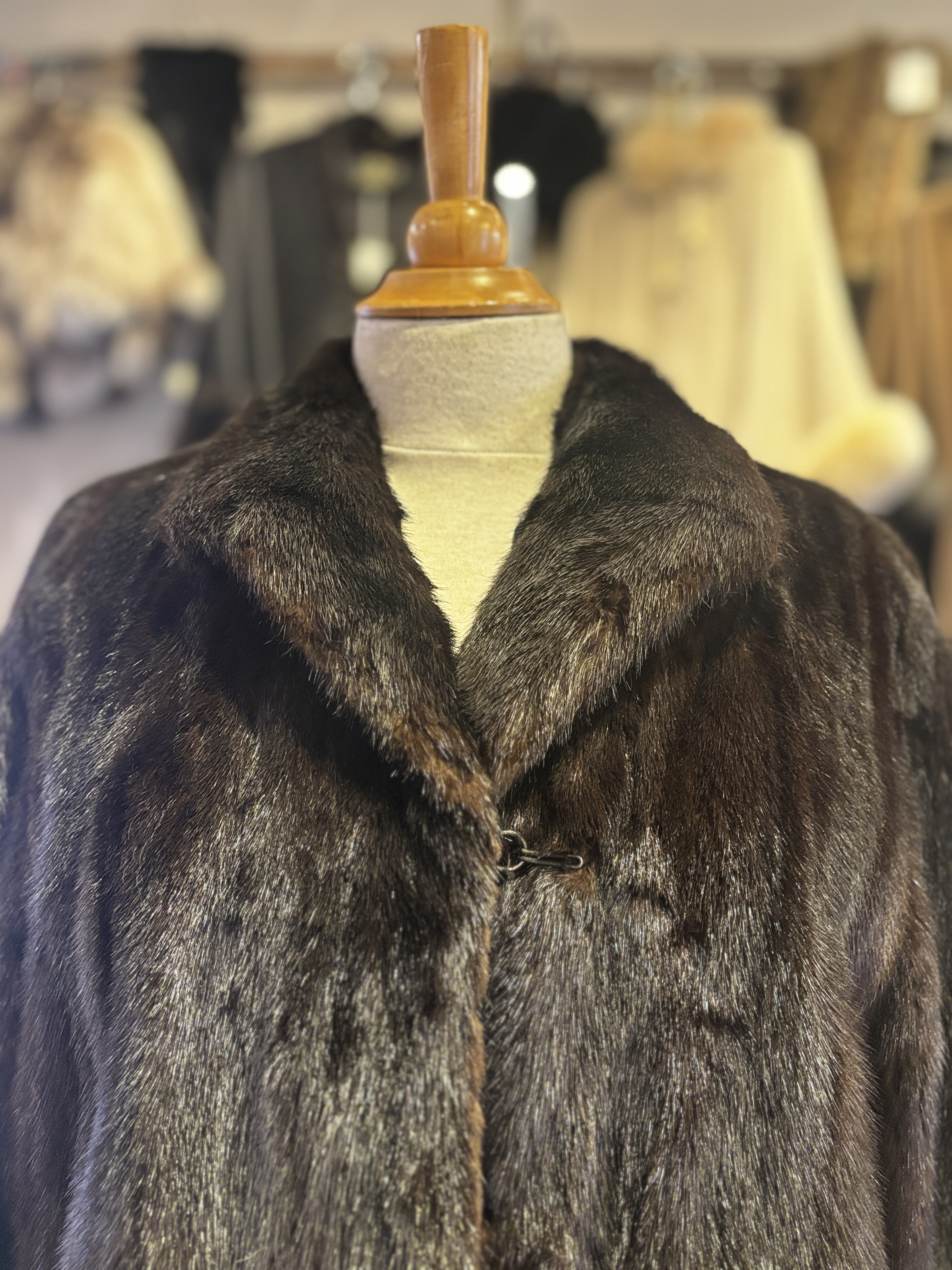 Manteau Vison Brun