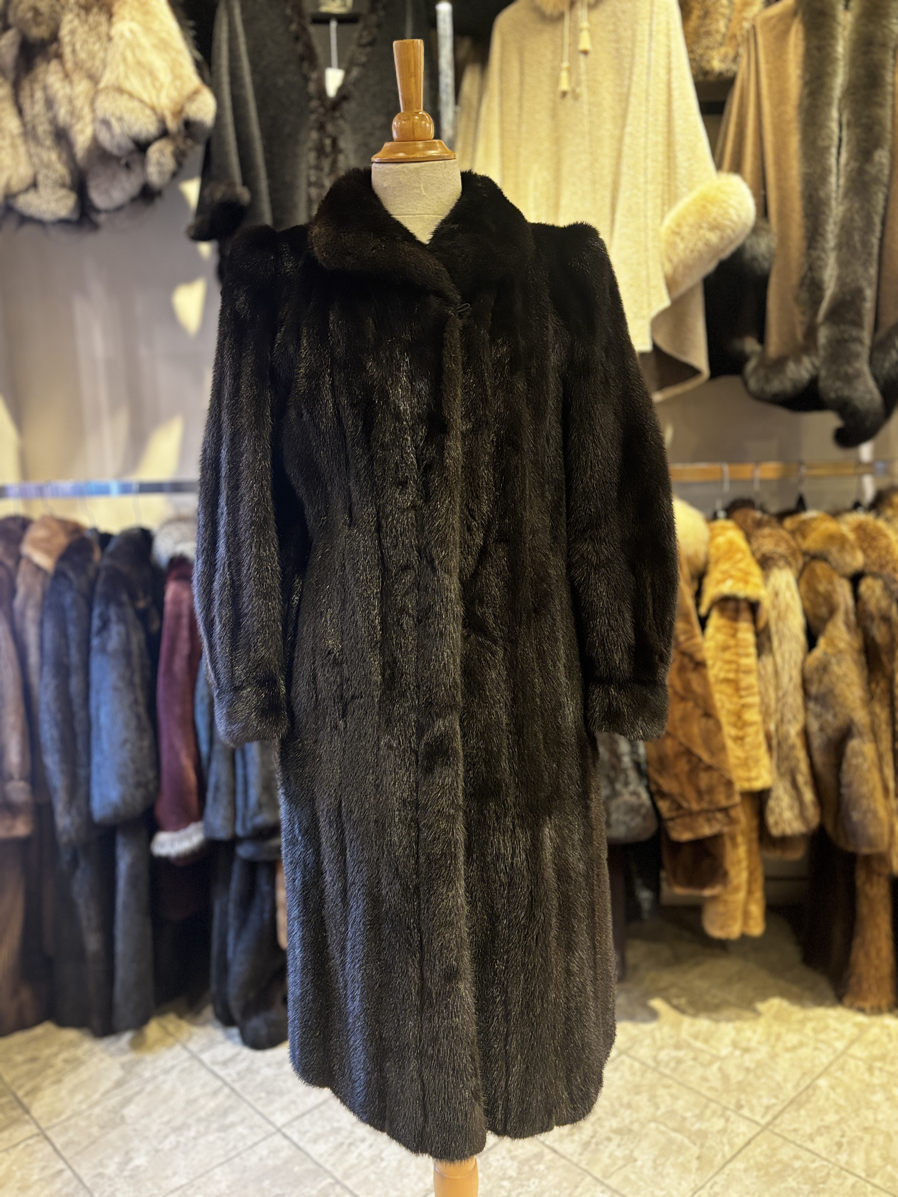 Manteau Vison Brun, Medium