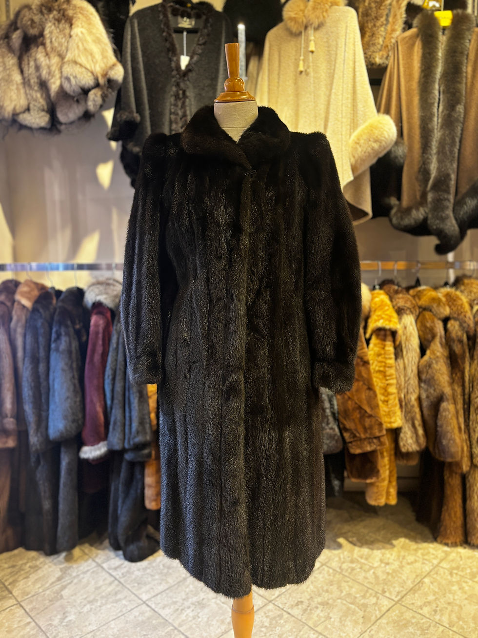 Miniature : Manteau Vison Brun, Medium