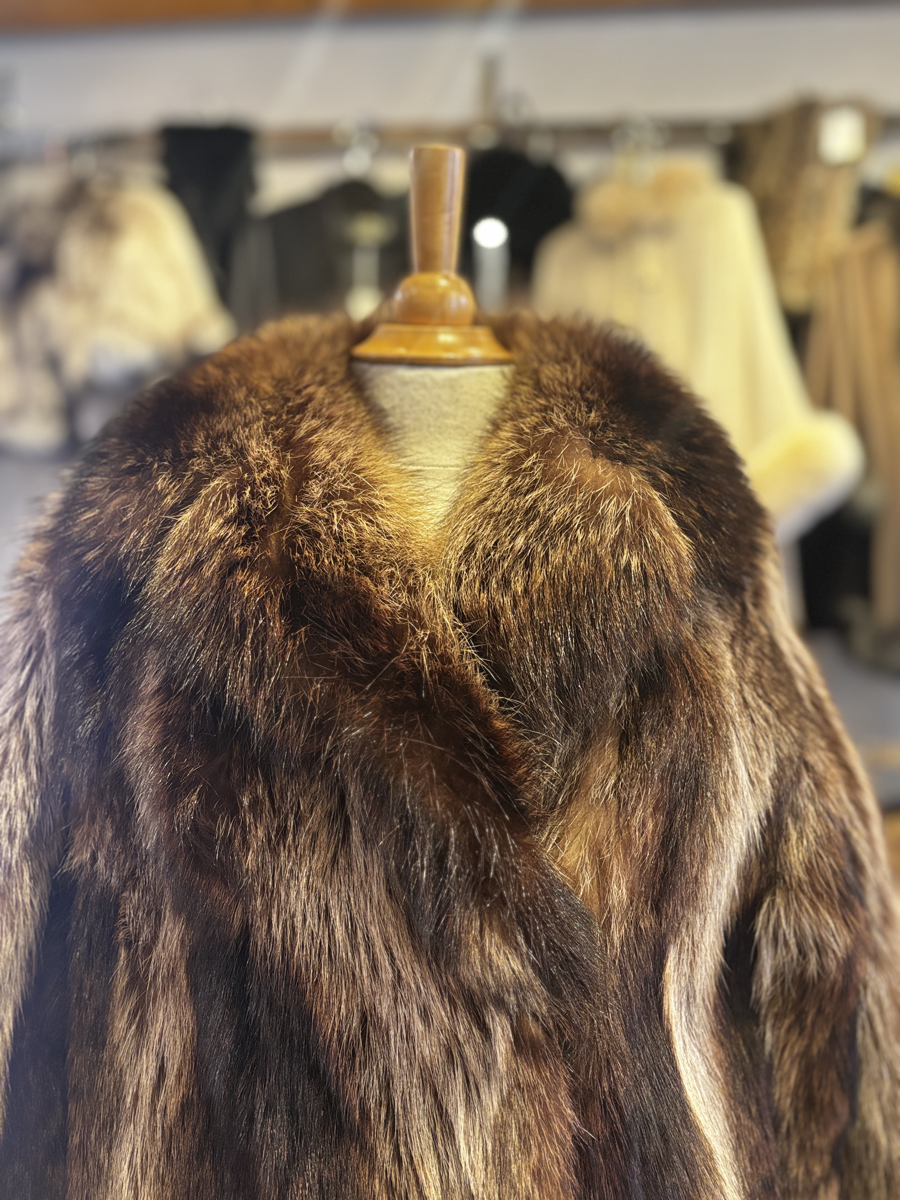 Manteau chat sauvage naturel, Médium