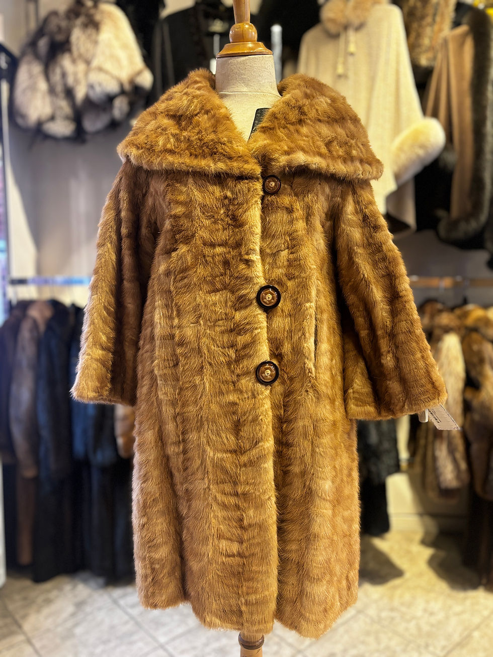 Miniature : Manteau vison pastel