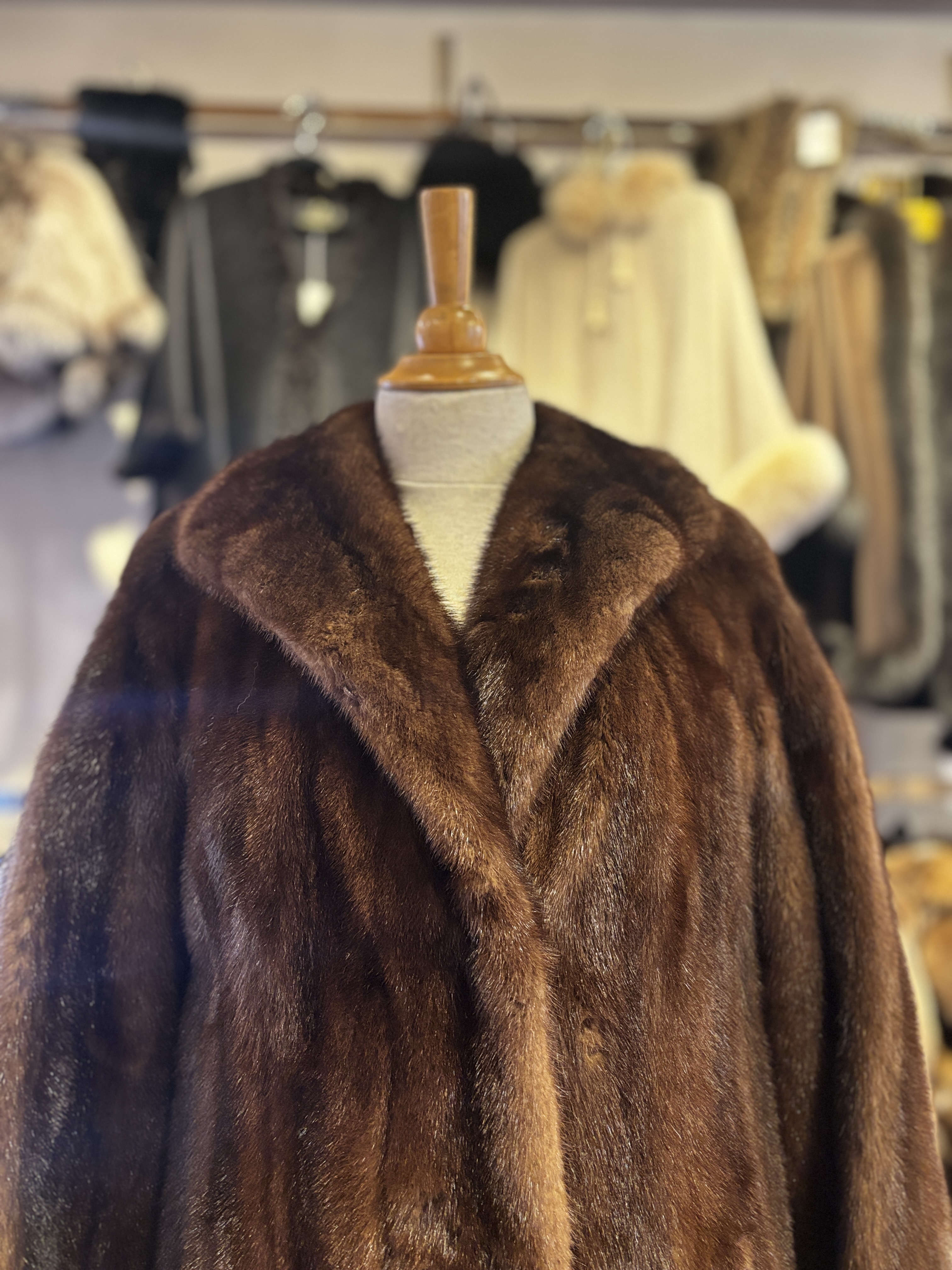 Manteau Vison Brun, Small
