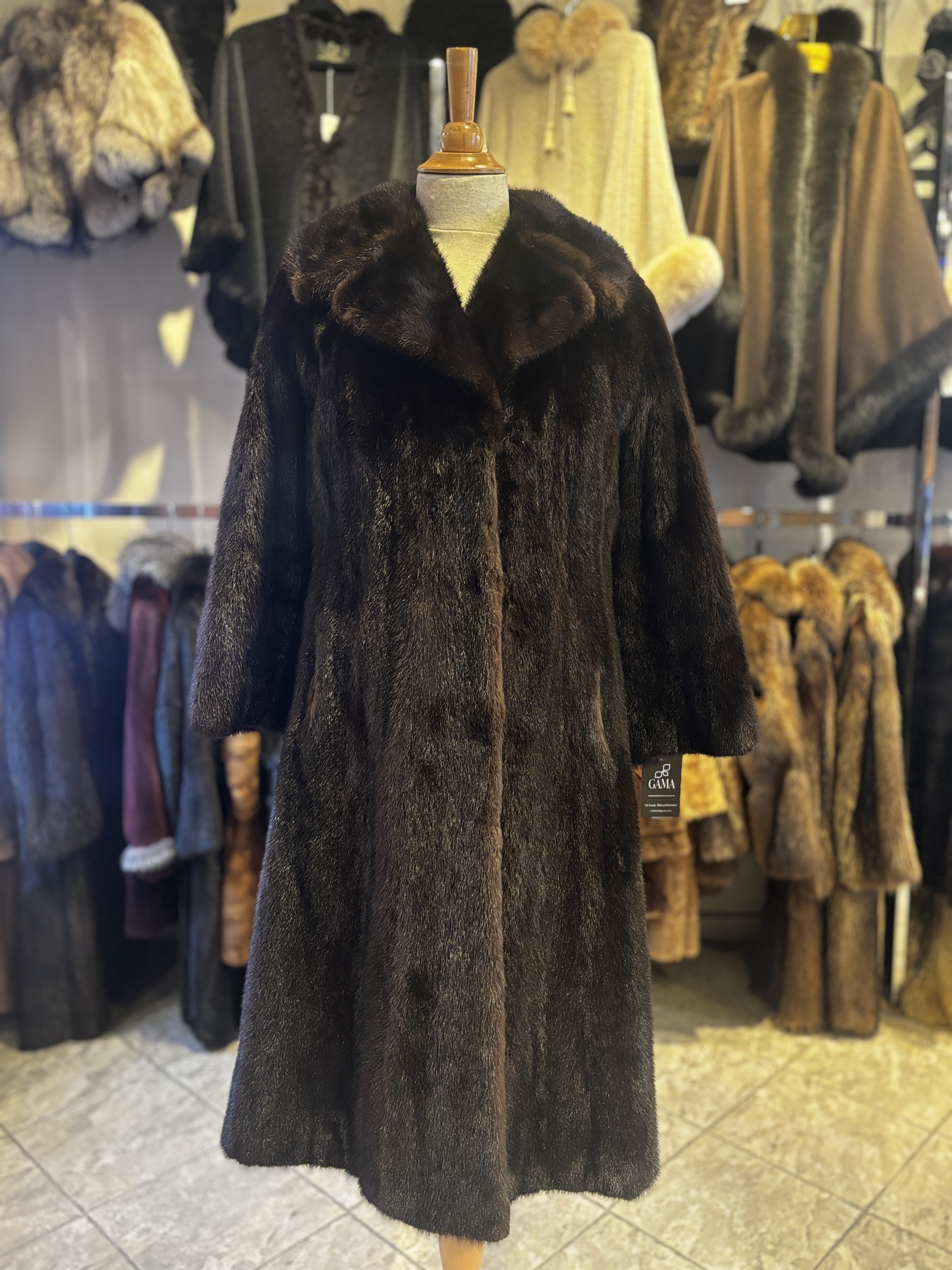 Manteau Castor Brun, Large