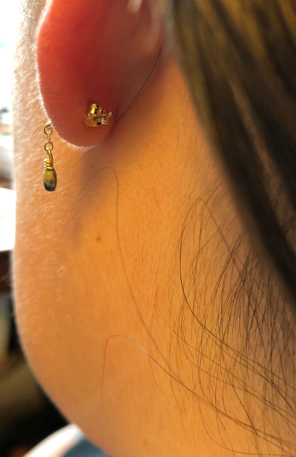 Thumbnail: Lapis stud dangle