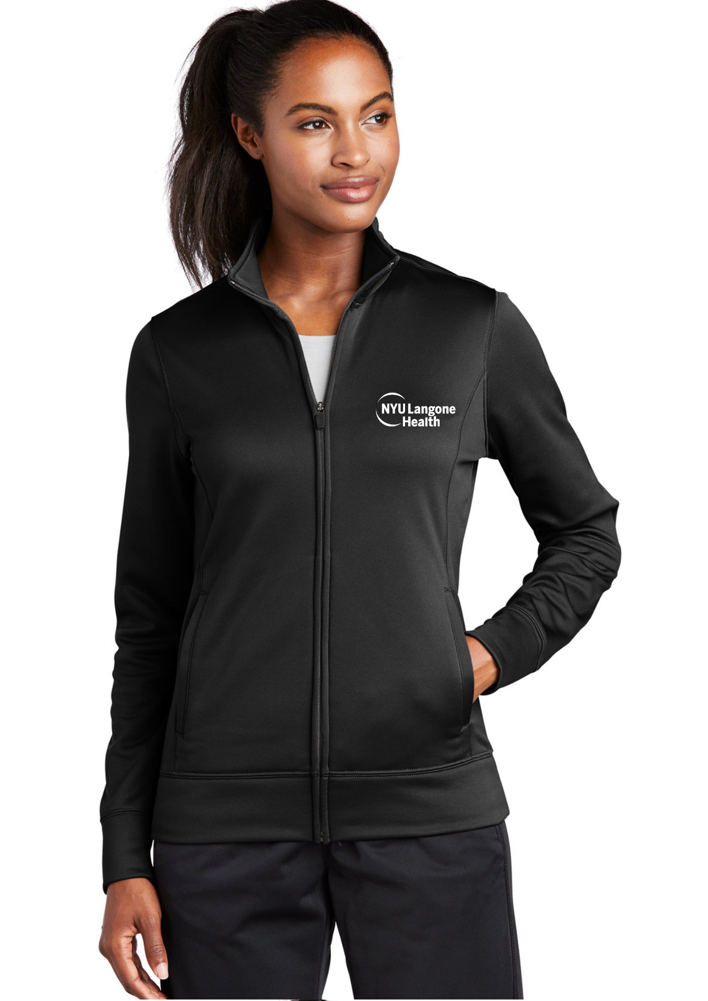 Ladies Sport-Tek® Sport-Wick® Fleece Full-Zip Jacket