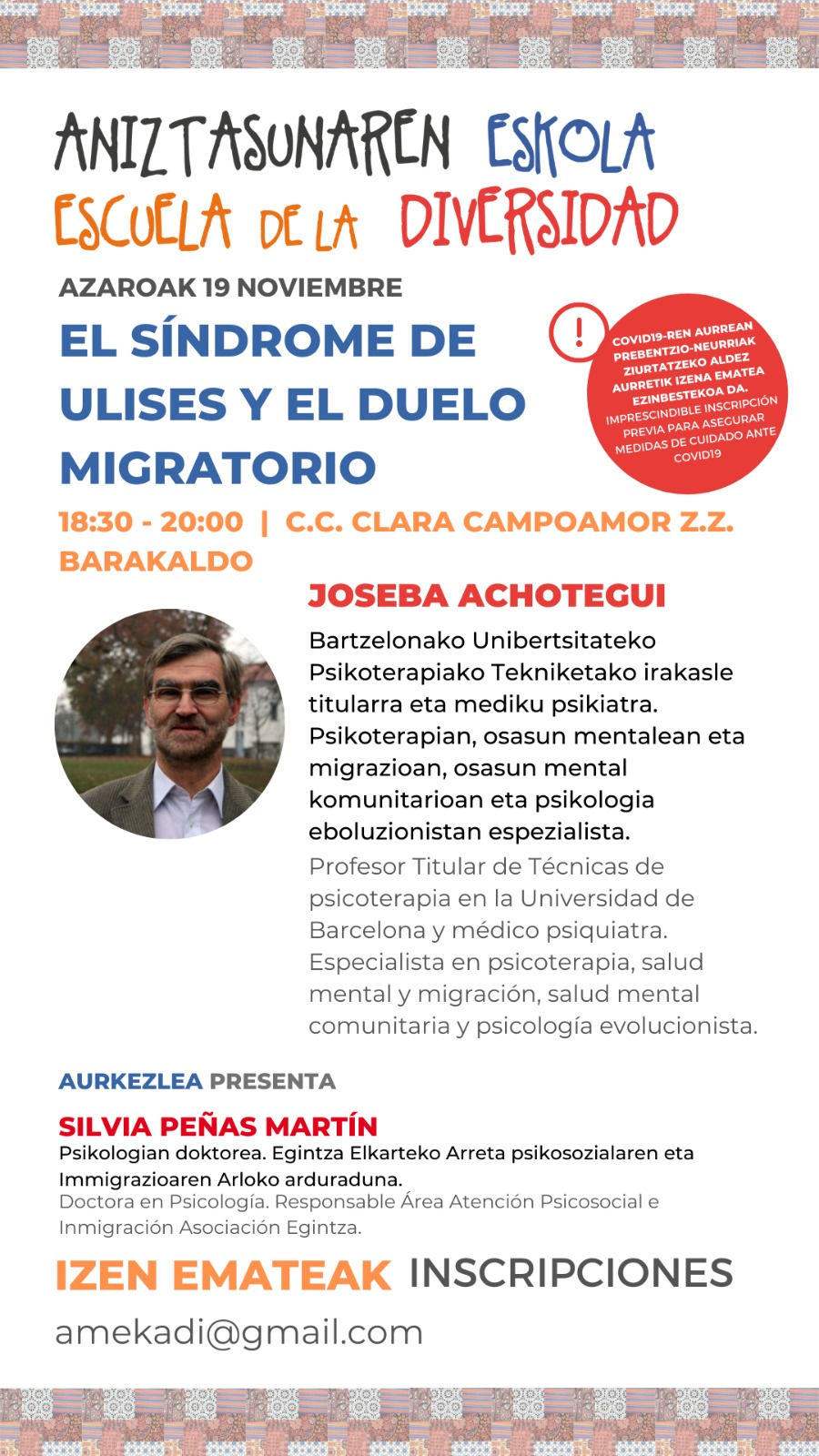 Joseba Achotegui: "Los inmigrantes son el colectivo que más han sufrido el impacto de la COVID"